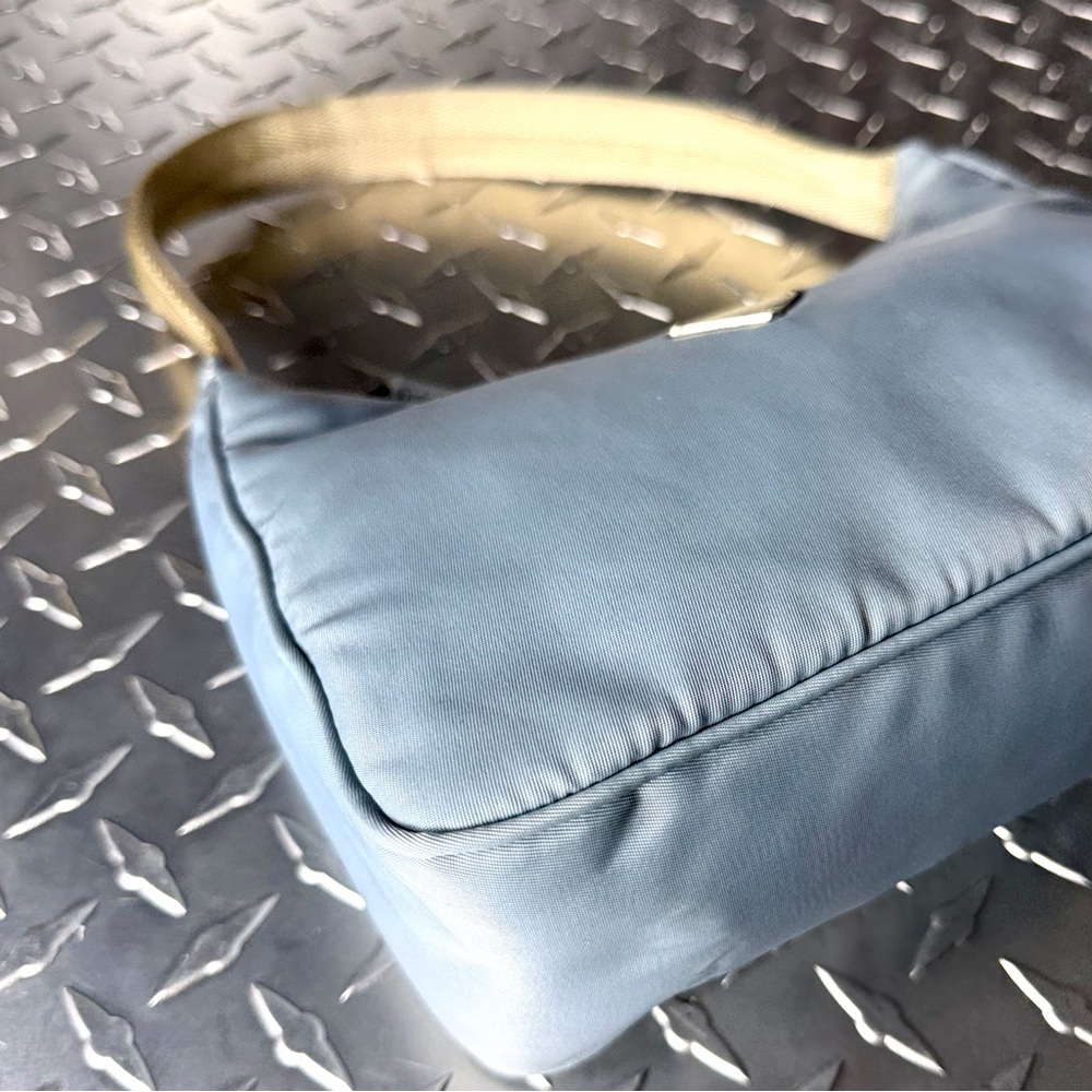 Prada Vintage Mini Nylon Tessuto Hobo in Blue - Picture 4 of 12